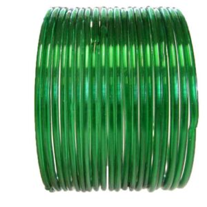 Green glass Bangles