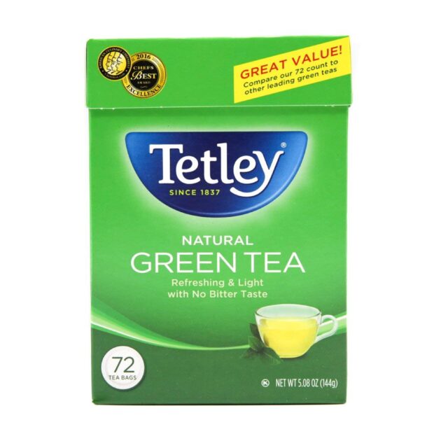 Tetley Green Tea Natural 72 bags