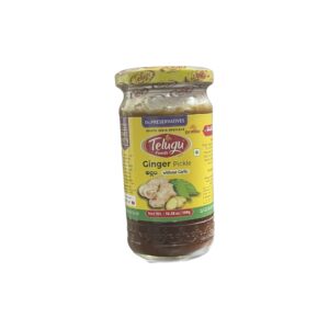 Telugu ginger pickle w/o garlic 300g