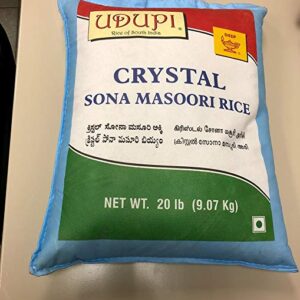 Udupi crystal sonamasoori rice 20lb