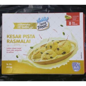 Vadilal Kesar Pista Rasamalai 454g