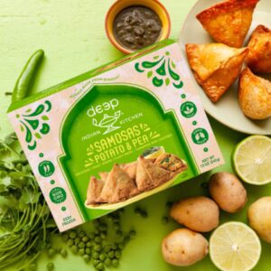 Deep potato & peas samosa 8pc