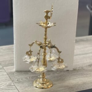 Kerala deep big brass standing lamp