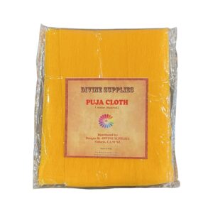 Pooja cloth yellow 36”