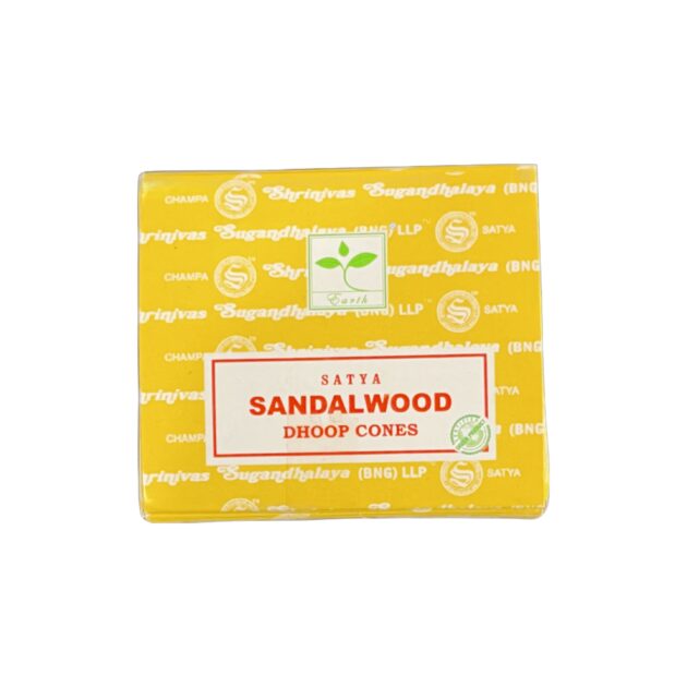 Satya sandalwood dhoop cones 12no