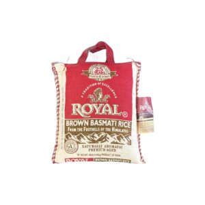 Royal brown basmati rice jute bag 10lb