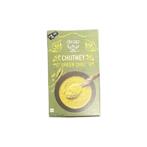 Deep green chili chutney 10oz