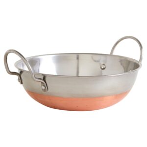 copper base kadhai 28cm