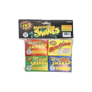Assorted color snakes