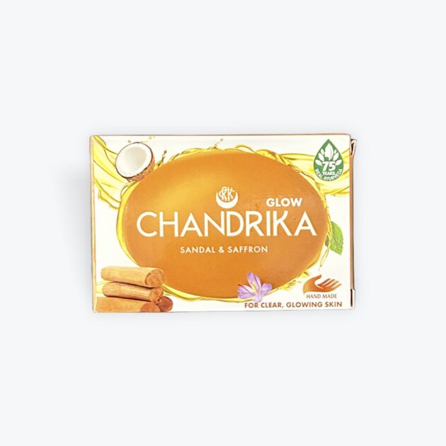 Chandrika sandal & saffron soap 75g
