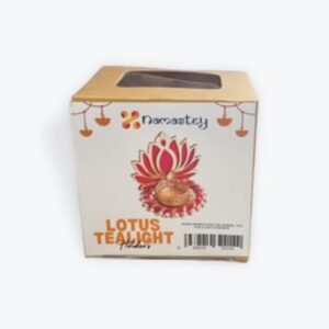 Standing lotus tealight holder