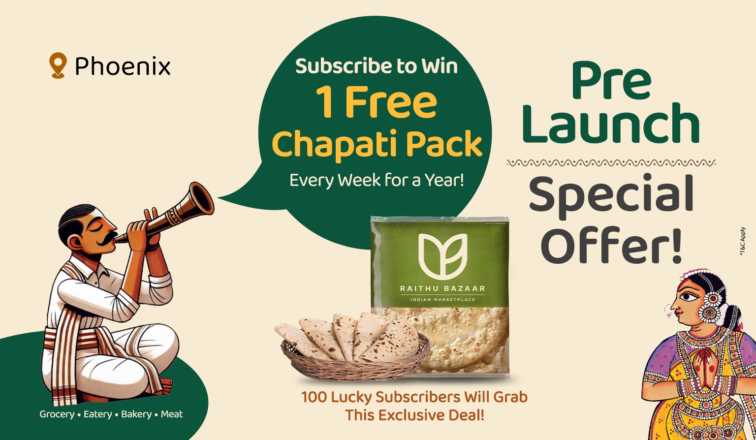 1 Free chapathi
