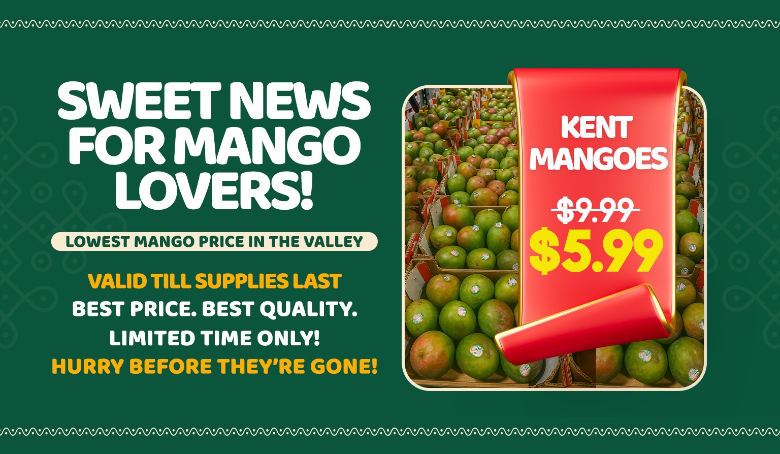 Sweet mangos