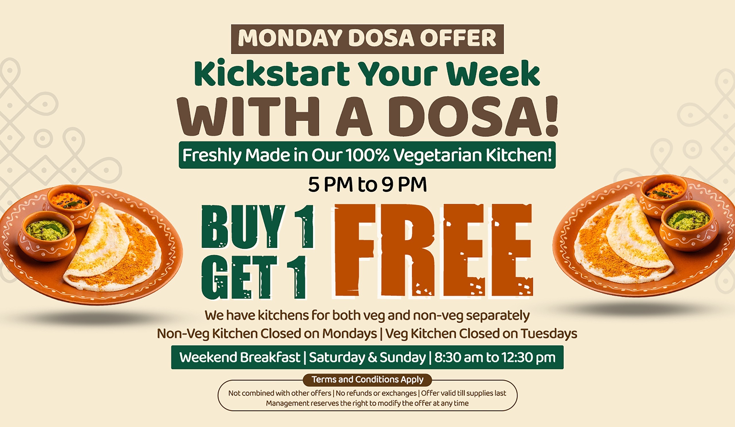 Monday Dosa Offer