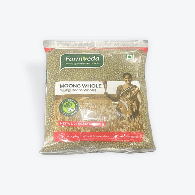 Farmveda green moong whole 2lb