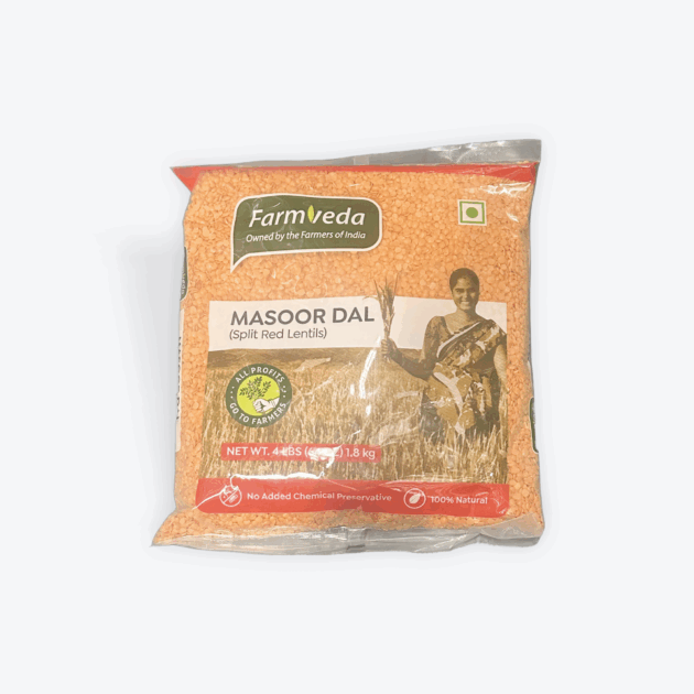 Farmveda Masoor Dal 4lb