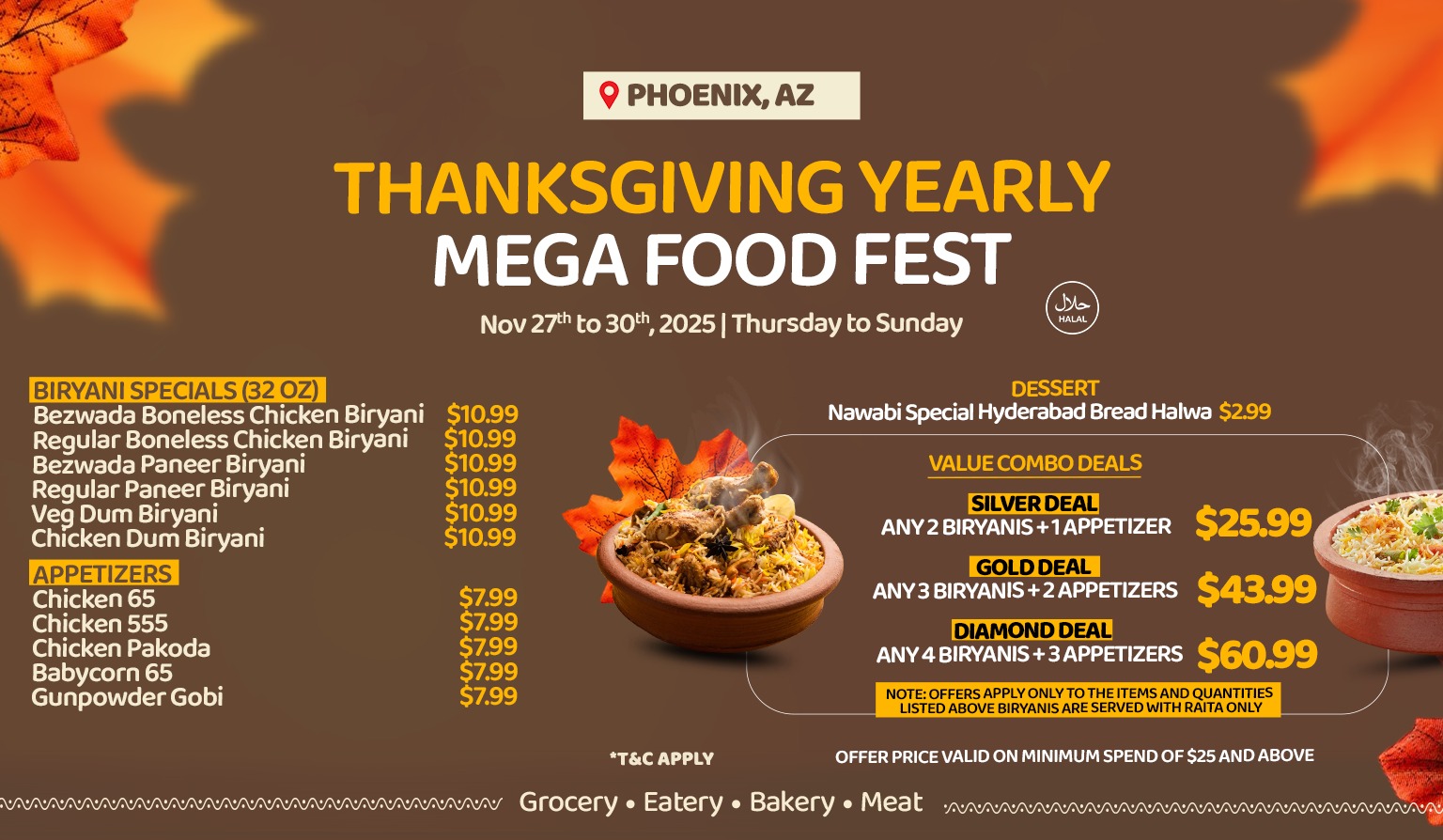 Thanks Giving-mega food-fest